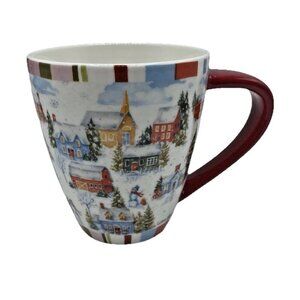 Lang Welcoming Santa 17oz Christmas Coffee Mug Lisa Audit Boho Holiday Art